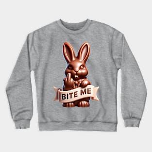 The Chocolate Rabiit Dares You to Take a Bite! Crewneck Sweatshirt